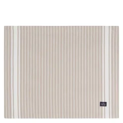Icons stripete oxfordserviett 40x50 cm beige/hvit