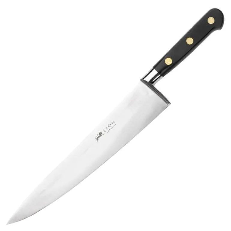 Ideal kokkekniv 20 cm stål/svart