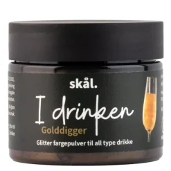 I drinken fargepulver glitter golddigger