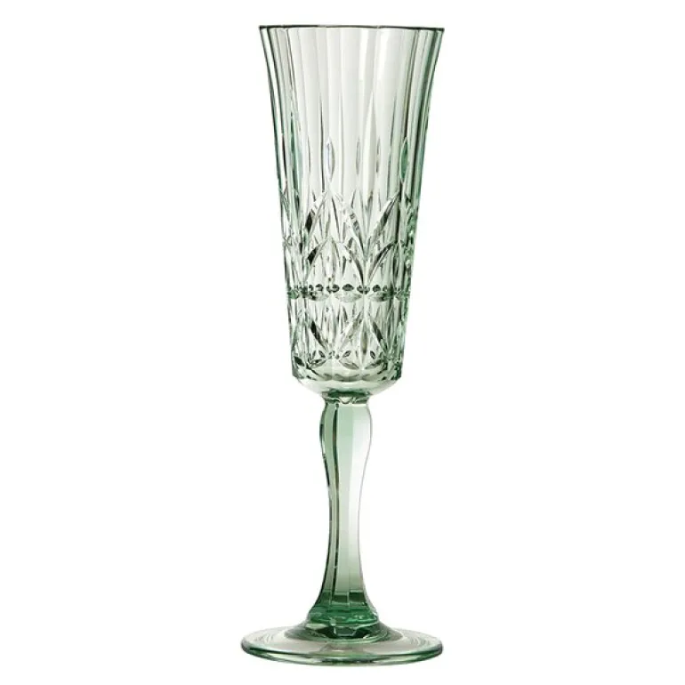 Idyll champagneglass 15 cl grønn