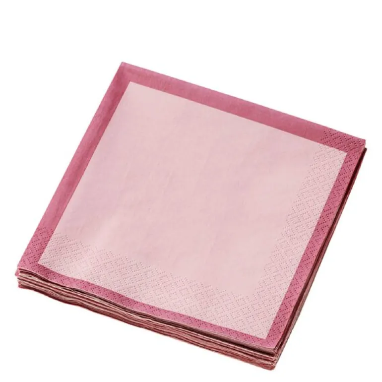 Iittala serviett 33x33 cm 20 stk pink/rose