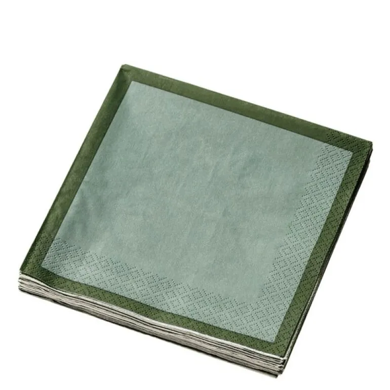 Iittala serviett 33x33 cm 20 stk skogsgrønn/mint