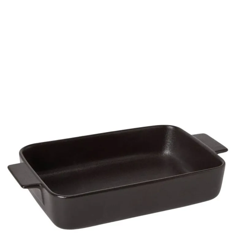 Ildfast form porselen 37x22 cm svart