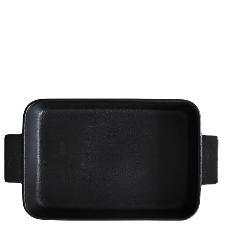 Ildfast form porselen 37x22 cm svart