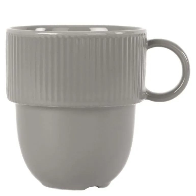 Inka kopp med hank 27 cl grå pantone 2332C