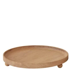 Inka trebrett rund 30 cm eik