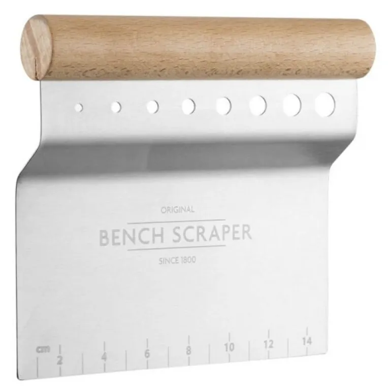 Innovative Kitchen 4-i-1 deigskrape 14 cm stål/tre