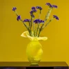 Iris vase 30 cm gul