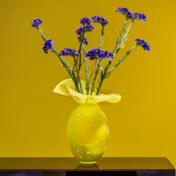Iris vase 30 cm gul