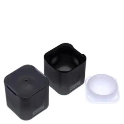 Isbitform kuler m/ lokk 6 cm 2 stk svart