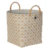 Ivy & Rose medium kurv m/håndtak 30x27 cm pale grey