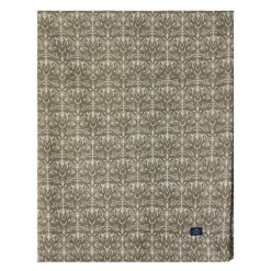 Jacquard duk 180x180 cm ornament beige/mørk oliven
