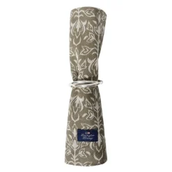 Jacquard serviett 50x50 cm ornament beige/mørk oliven