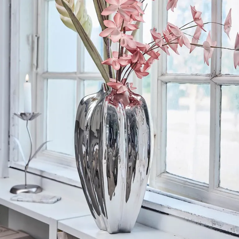Jielle vase 20 cm sølv