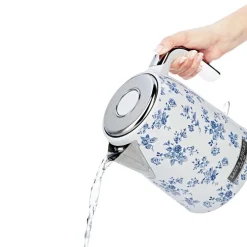 Jug elektrisk vannkoker 1,7L China Rose blå/hvit