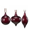 Julekule glass 1 stk 6 cm burgunder – assortert modell
