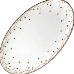 Julemorgen Girlander oval asjett 20 cm
