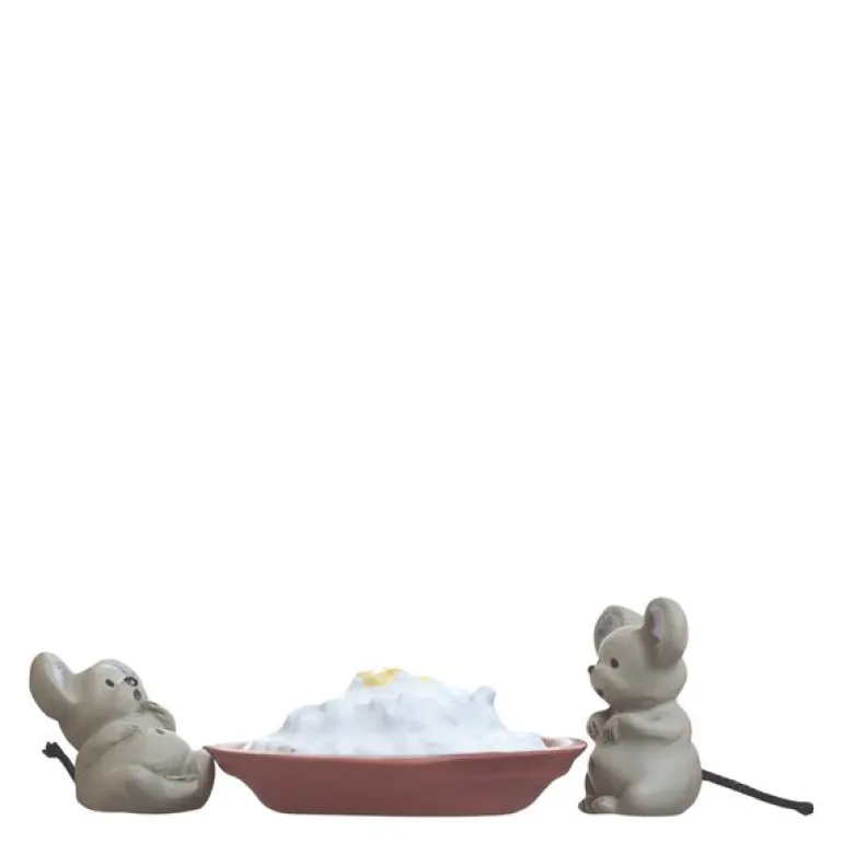 Julemus Gnist & Hannibal figur 4,6 cm