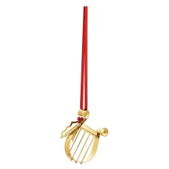 2026 juleornament harpe 5,7 cm gull