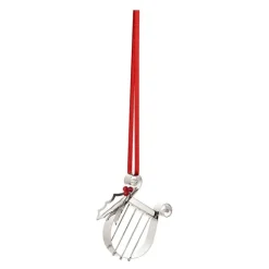 2026 juleornament harpe 5,7 cm sølv