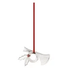 2026 juleornament horn 4,8 cm sølv