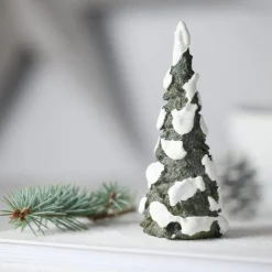 Juletre med snø 16 cm