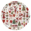 Julstök brett 31 cm rød