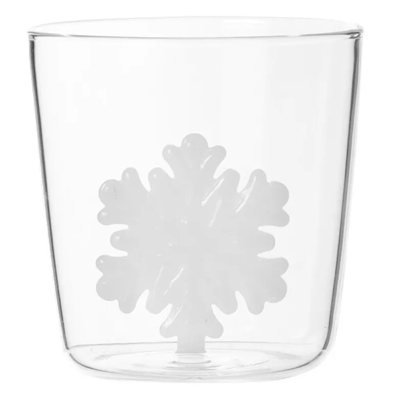 Jul vannglass med figur 35 cl snøfnugg