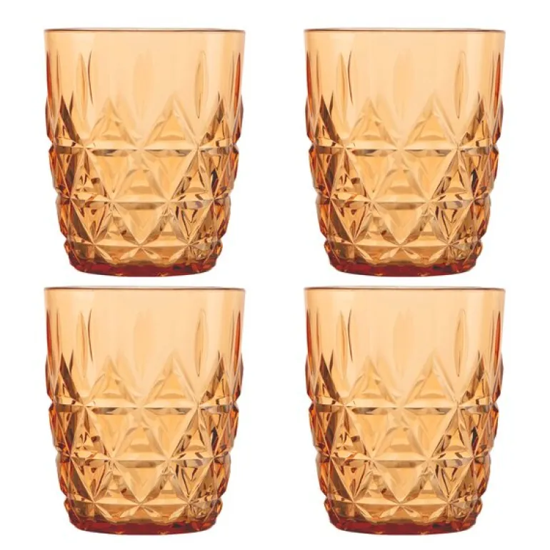 June picknick vannglass 28 cl 4 stk amber