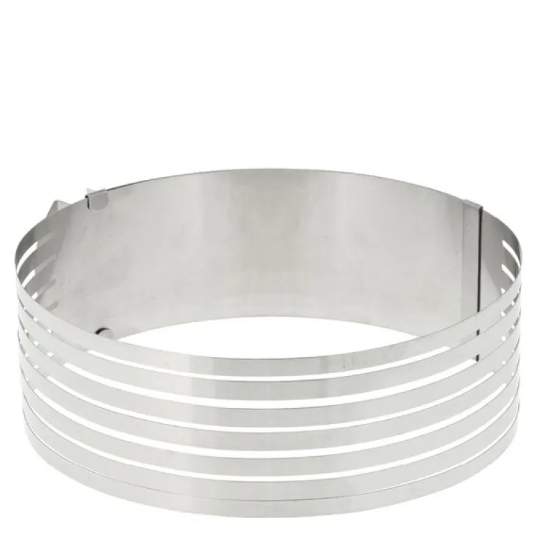 Justerbar kakedeler 24-30x8 cm stål