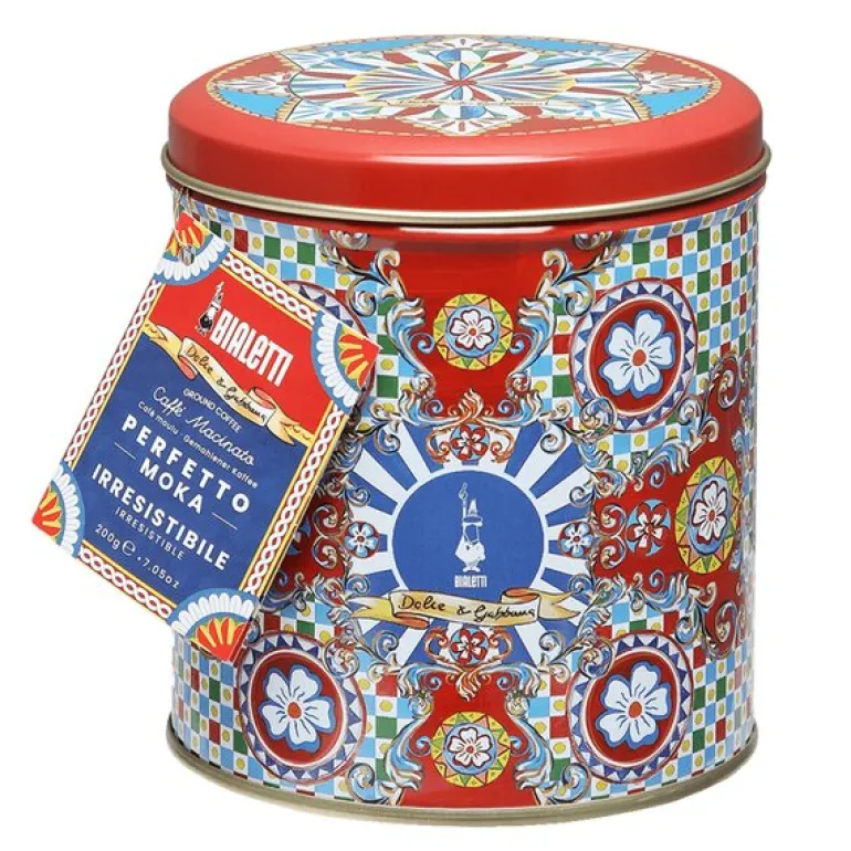 Kaffeboks med kaffe 200g Dolce & Gabbana rød