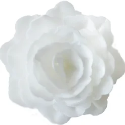 Kakepynt rose 6 g 3 stk hvit