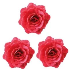 Kakepynt rose 6g 3 stk rød
