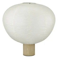 Kami bordlampe 46 cm rispapir/eik