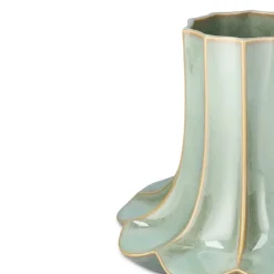 Kantarel vase 20,5 cm grønn