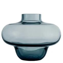 Kappa vase 16 cm grå