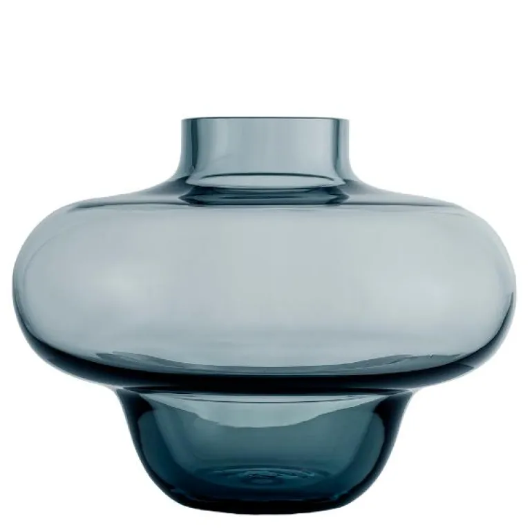 Kappa vase 16 cm grå