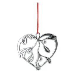Karen Blixen ornament 6 cm Under the Mistletoe sølv