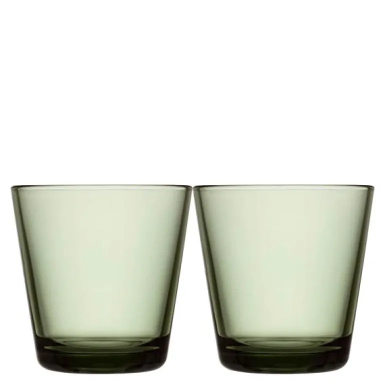 Kartio glass 21 cl 2 stk furugrønn