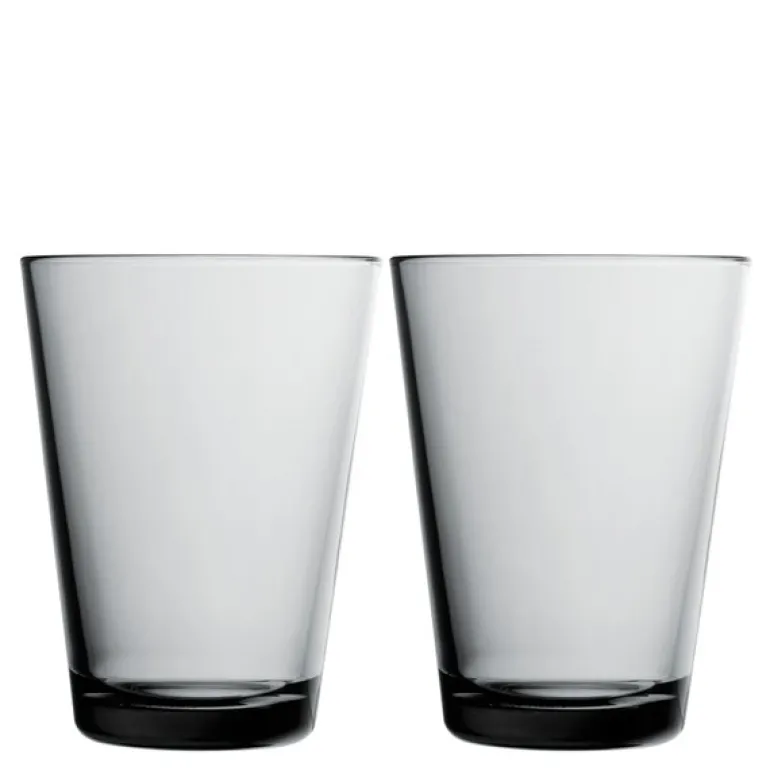 Kartio glass 40 cl 2 stk grå