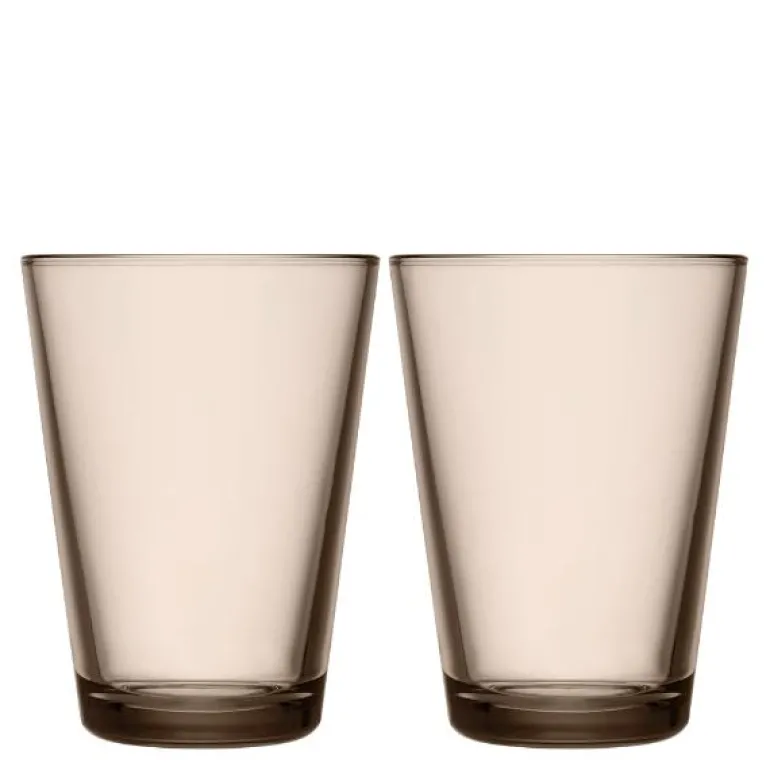 Kartio glass 40 cl 2 stk lin