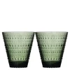 Kastehelmi glass 30 cl 2 stk furugrønn
