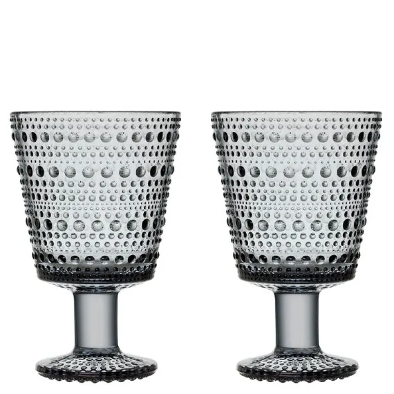 Kastehelmi glass 26 cl 2 stk grå