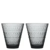 Kastehelmi glass 30 cl 2 stk grå