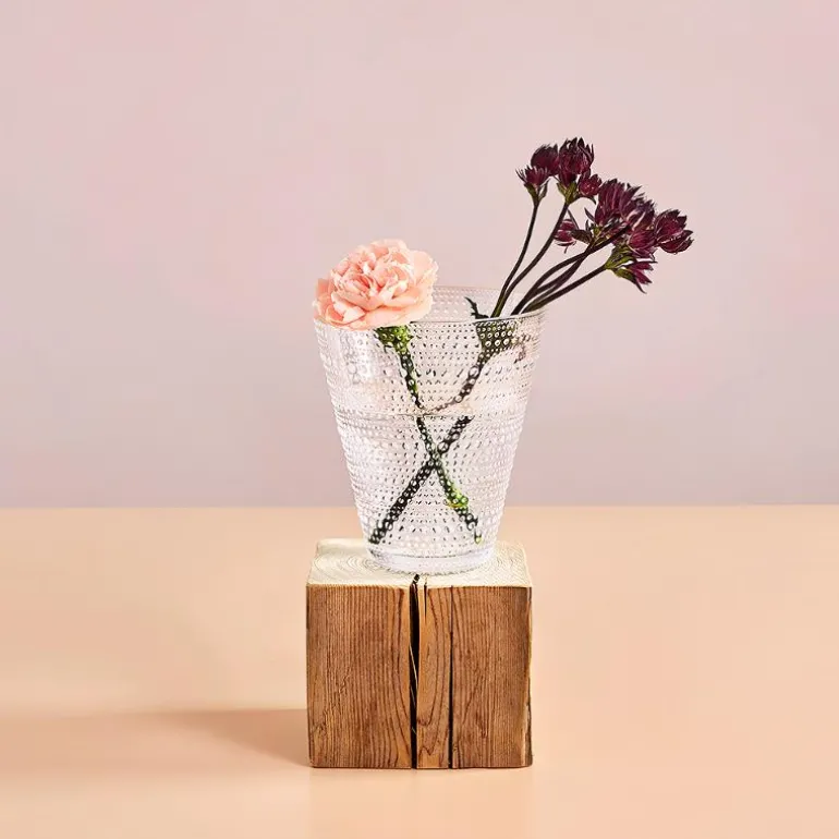 Kastehelmi vase 15,4 cm klar