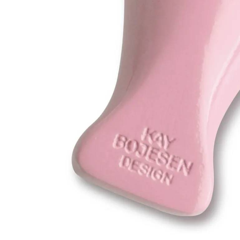 Kay Bojesen nøkkelring minifugl med lær rosa