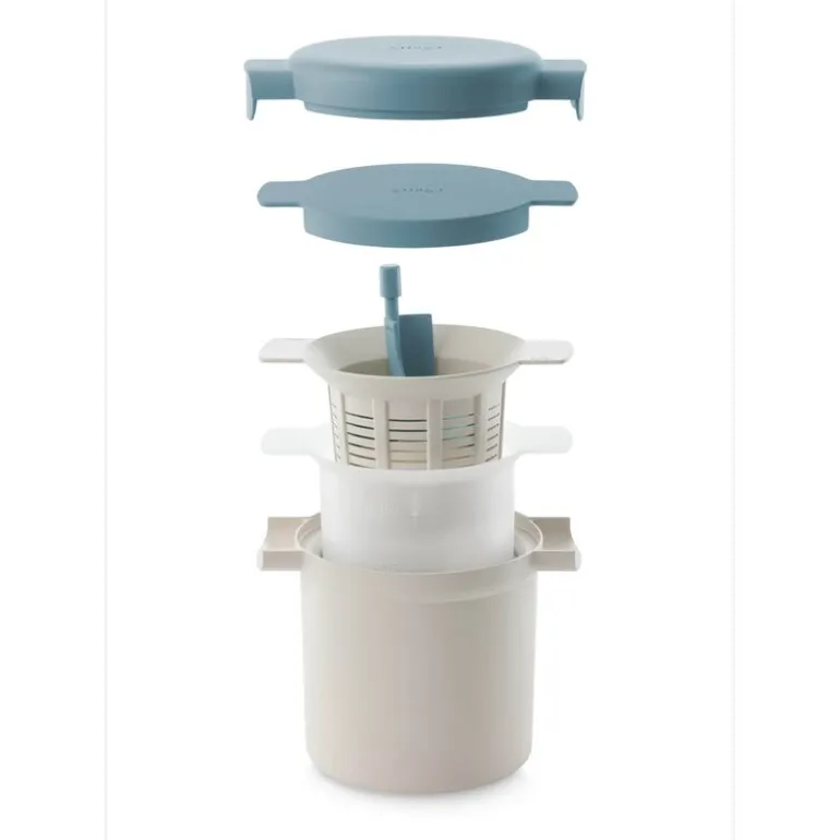 Kefir & Yoghurt Maker produksjonsbeholder 2 deler blå