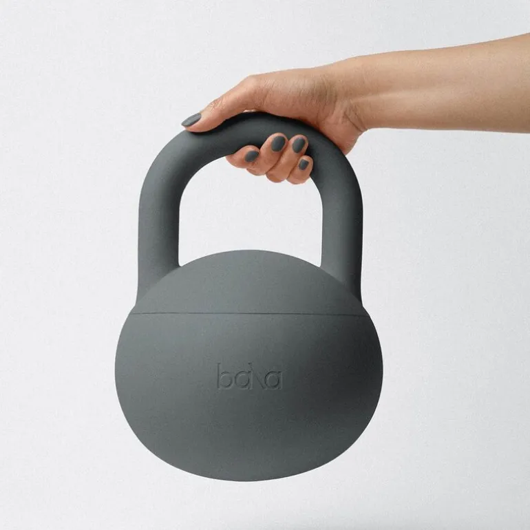 Kettlebell 4,54 kg kullgrå