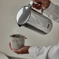 Kettle vannkoker med termostat 1,2L stål