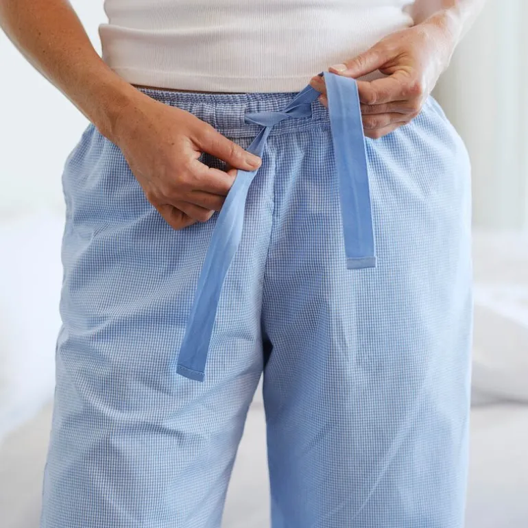 Khios pyjamasbukse dame S blå